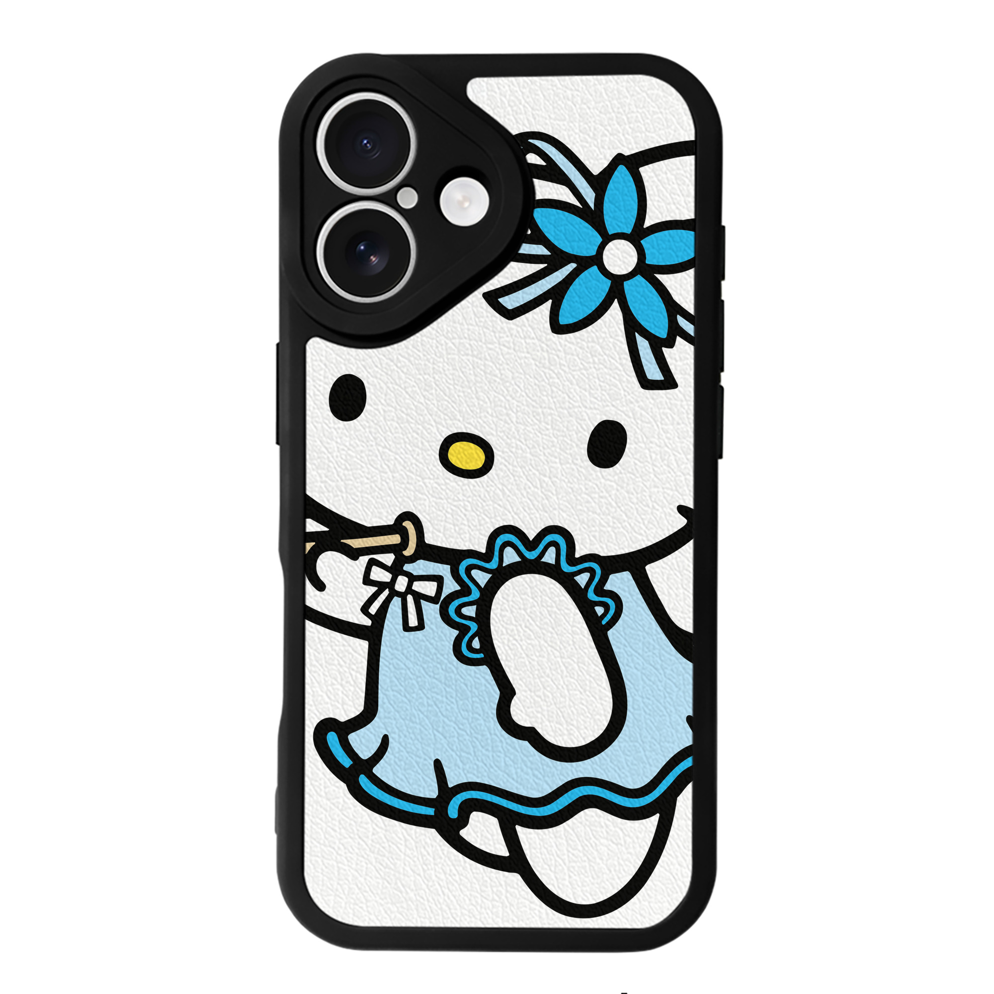 （画像用） Hello Kitty ハローキティ 【iPhone 16シリーズ対応】シリコンスマホケース（レザー調） 材質：シリコン